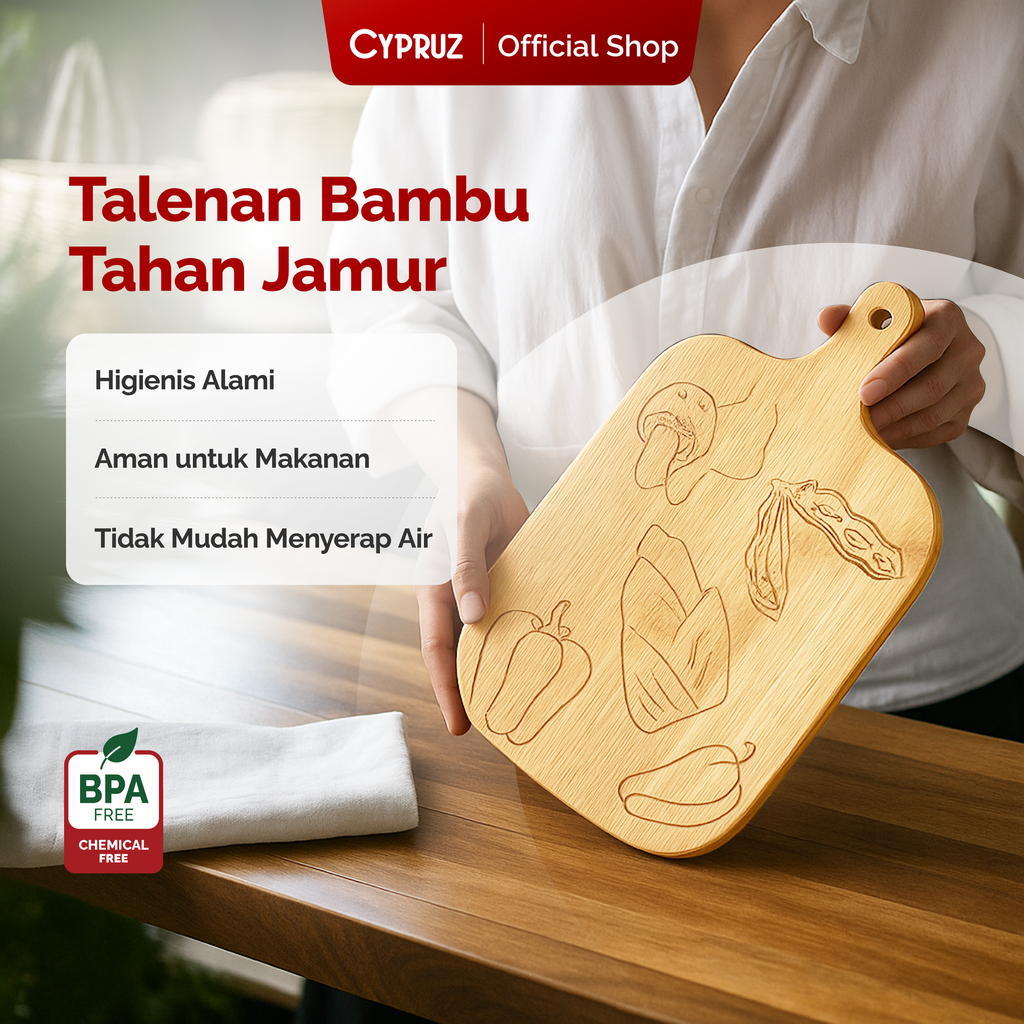 Cypruz Bamboo  Series Talenan Bermotif Gagang