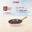 Cypruz Pink Ceramic Series Gagang Putih Kayu Fry PAN