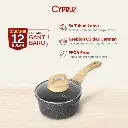 Cypruz BLACK Die Cast Granite Sauce Pan