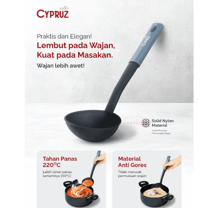 Cypruz Utensil Nylon Series: Ladle 31x9.8cm 96X1