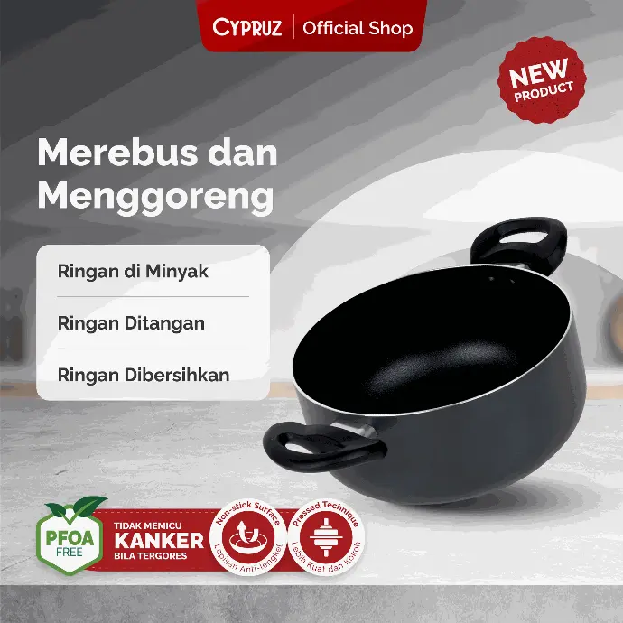 Cypruz Press Casserole Ecolite Series  20cm 6X1