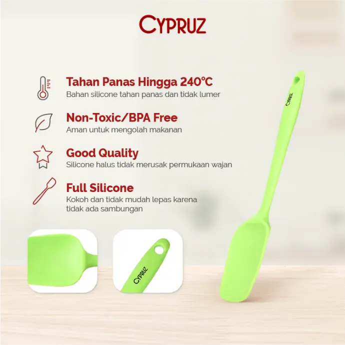 Cypruz Full Silicone Series Spatula Kotak