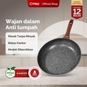 Cypruz Grey Marble Series Fry Pan