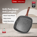 Cypruz Grey Marble Series Grill Pan