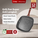 Cypruz Grey Marble Series Grill Pan