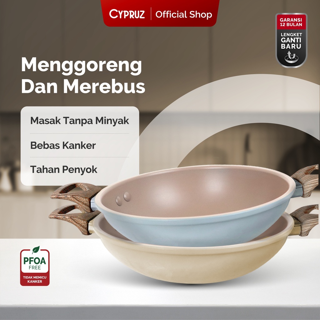 Cypruz Hercules Series Wok Pan