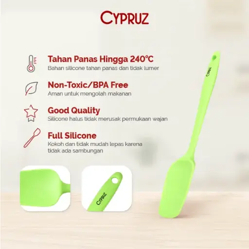 Cypruz Full Silicone Series Spatula Kotak