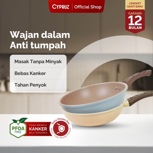Cypruz Hercules Series Fry Wok