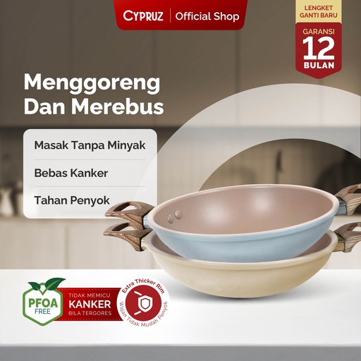 Cypruz Hercules Series Wok Pan