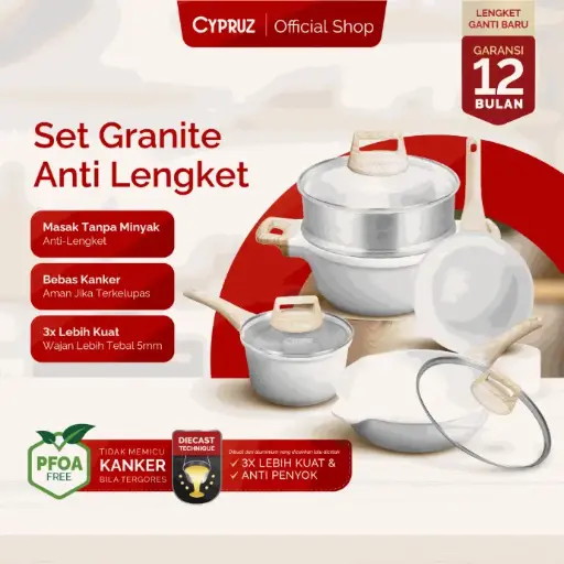 [PI-0905] Cypruz White Die Cast Set 7pcs 3X1