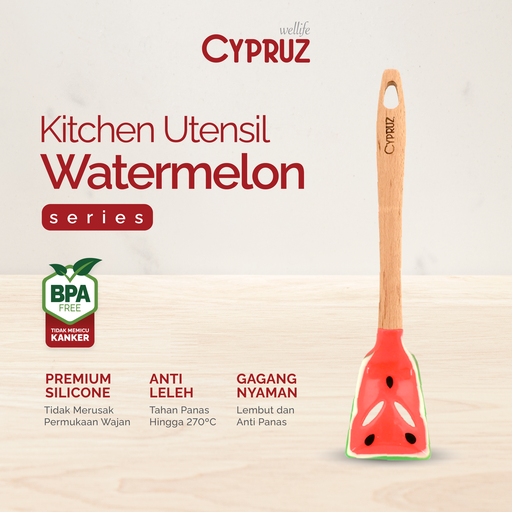[AM-0971] Cypruz Utensil Semangka Series: Turner Lubang 12/96X1