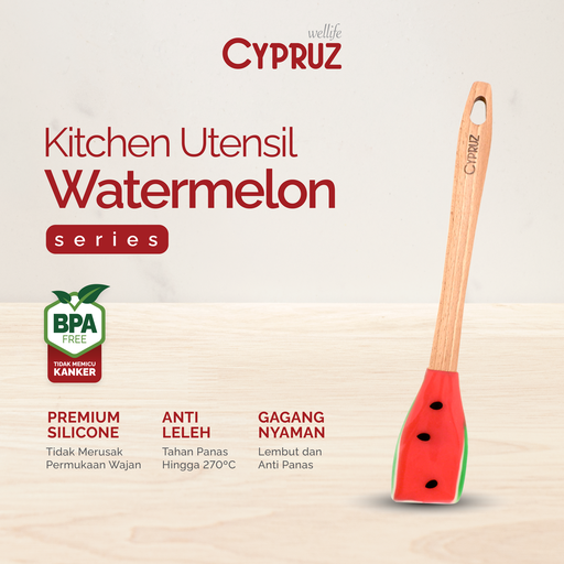 [AM-0970] Cypruz Utensil Semangka Series: Turner Full 12/96X1