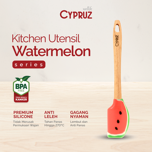 [AM-0977] Cypruz Utensil Semangka Series: Spatula Lengkung 12/96X1