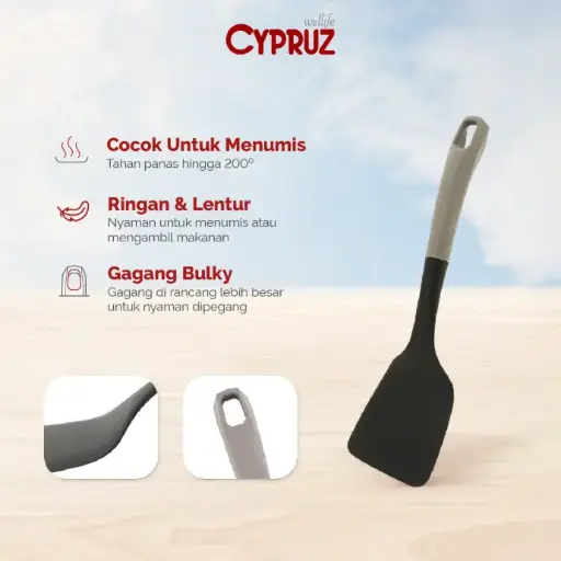 [AM-0910] Cypruz Utensil Gg.Cream Kepala Nylon: Turner FULL 24/144X1