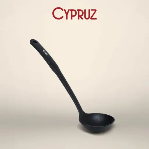 [AM-0543] Cypruz Utensil All Black Series: Ladle 32cm 24/144X1