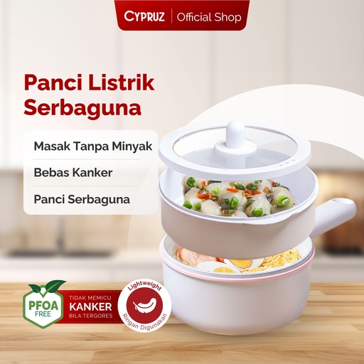 [FP-1300] Cypruz Portable Electric Fry Pan 1.8lt 1X1