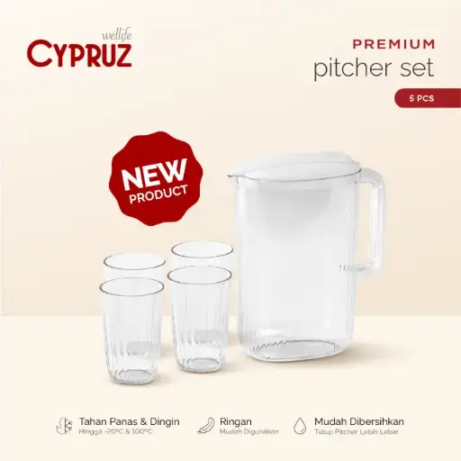 [PR-0001] Cypruz Pitcher Set 5in1 48x1