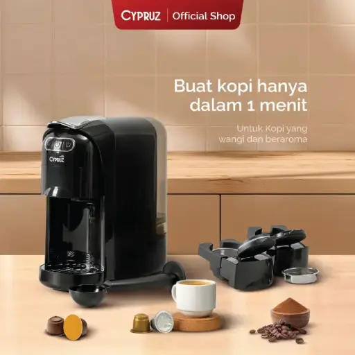 [CM-0150] Cypruz Multifunction Coffee Maker 3in1 2X1