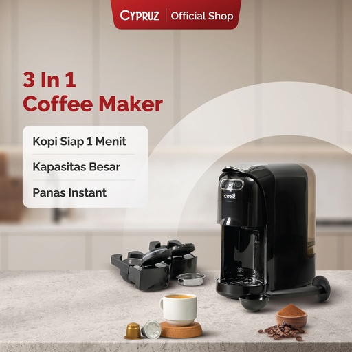 [CM-0150] Cypruz Multifunction Coffee Maker 3in1 2X1