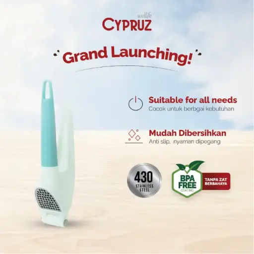 [AD-1495] Cypruz Kitchen Gadget Series: Garlic Presser 144X1
