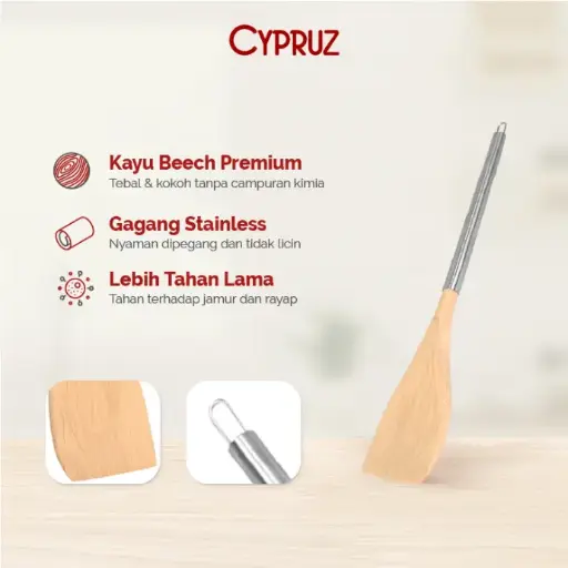 [AM-1030] Cypruz Beech+Stainless Series: Turner FULL 12/144X1