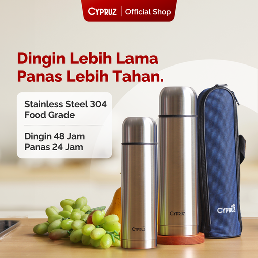 [BS-0301] Cypruz Botol Minum Stainless Tahan Panas dan Dingin 500 ml