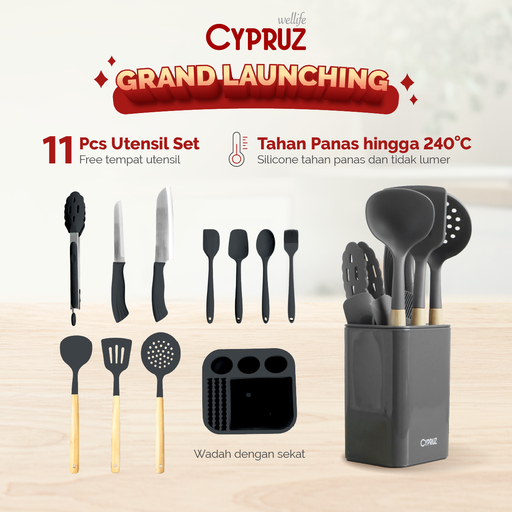 [AM-1100] Cypruz  Silicone Essential: Set/11pcs 12X1