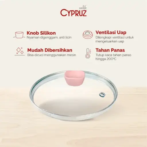 [SP-0790] Cypruz Tutup Kaca 14cm