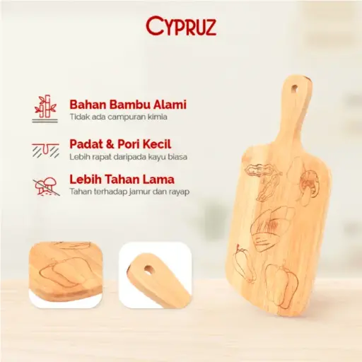 Cypruz Bamboo  Series Talenan Bermotif Gagang