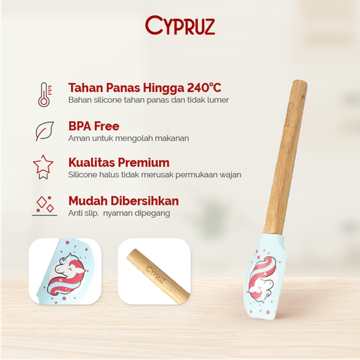 Cypruz Silicone Pattern Series Spatula Silicone