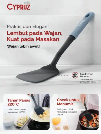 [AM-0660] Cypruz Utensil Nylon Series: Turner 32.5x8cm 96X1