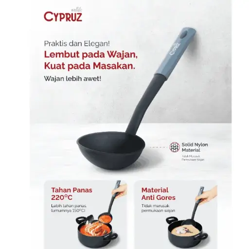 [AM-0664] Cypruz Utensil Nylon Series: Ladle 31x9.8cm 96X1
