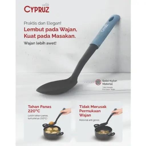 [AM-0667] Cypruz Utensil Nylon Series: Spoon 31x6.4cm 96X1