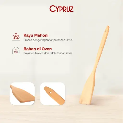 Cypruz Wood Series Mahoni Turner Kotak Rata